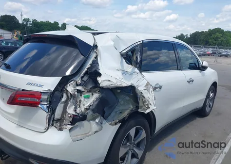 2016 Acura Mdx Acurawatch Plus Package from USA, damaged, VIN 5FRYD3H28GB018853